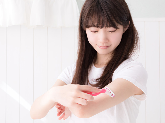 カミソリでの自己処理